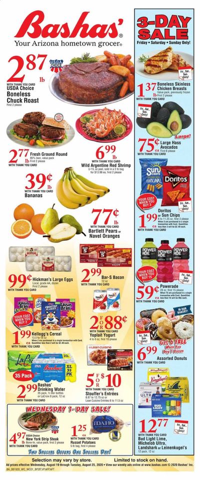 Bashas (AZ) Weekly Ad August 19 to August 25