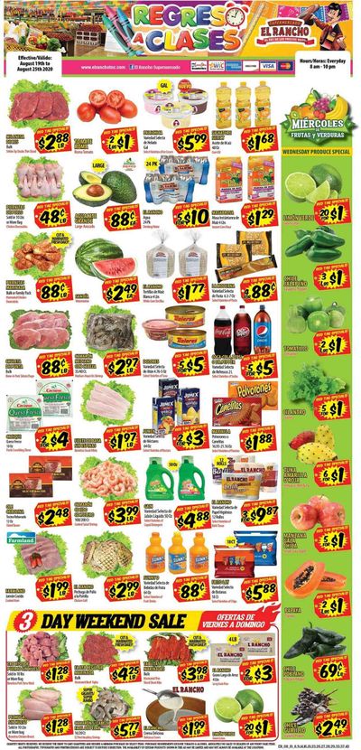 El Rancho Weekly Ad August 19 to August 25