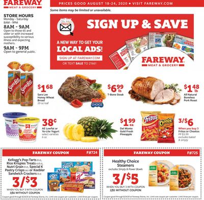 Fareway Weekly Ad August 18 to August 24