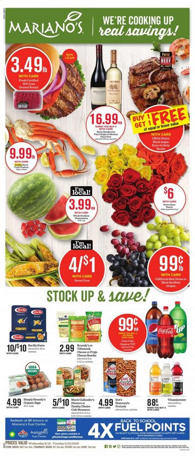 Mariano’s Weekly Ad August 19 to August 25