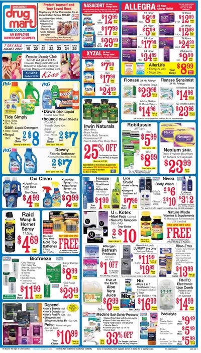 Discount Drug Mart Weekly Ad August 19 to August 25