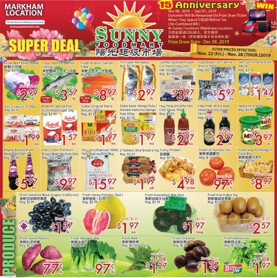 Sunny Foodmart (Markham) Flyer November 22 to 28