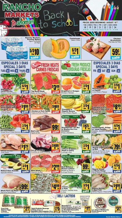 Rancho Markets Weekly Ad August 18 to August 24