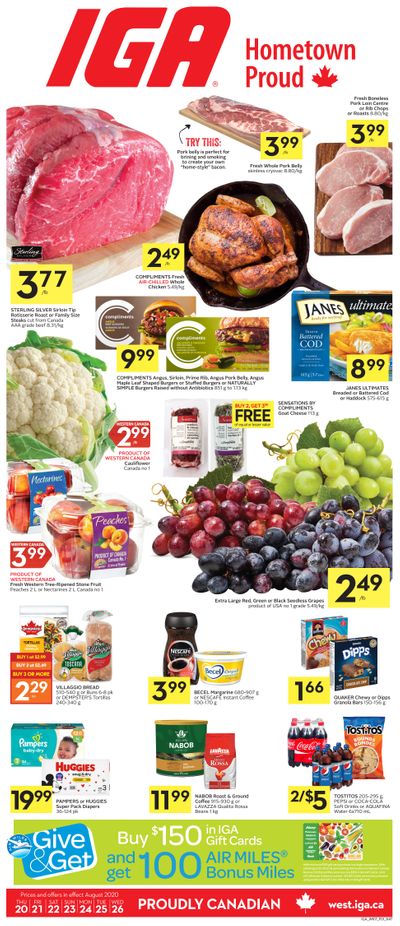 IGA (West) Flyer August 20 to 26