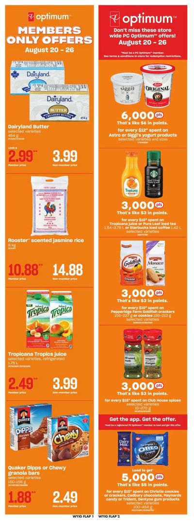 Independent Grocer (West) Flyer August 20 to 26