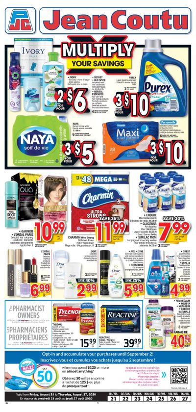 Jean Coutu (ON) Flyer August 21 to 27