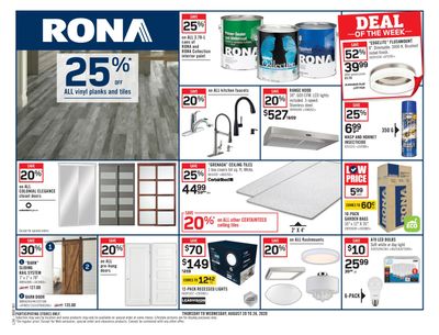 Rona (Atlantic) Flyer August 20 to 26