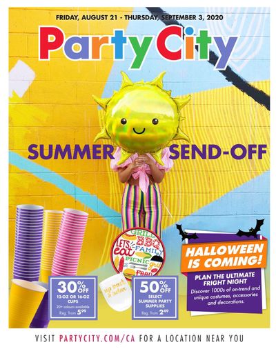 Party City Flyer August 21 to September 3