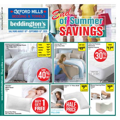 Beddington's Flyer August 19 to September 15