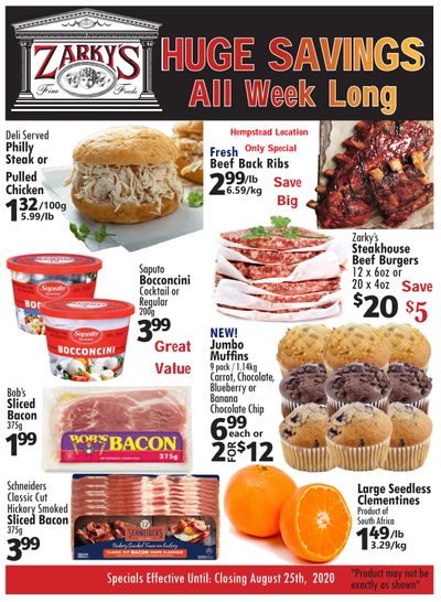 Zarky's Flyer August 19 to 25