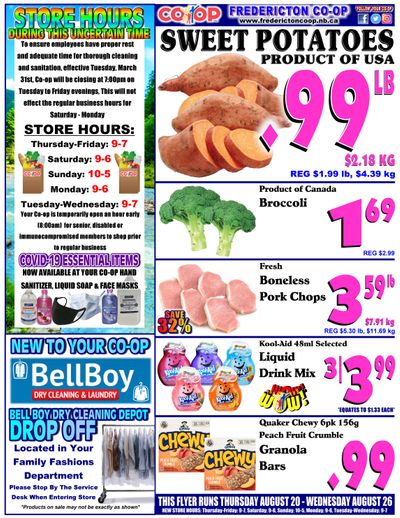 Fredericton Co-op Flyer August 20 to 26