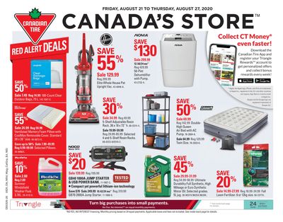 Canadian Tire (West) Flyer August 21 to 27