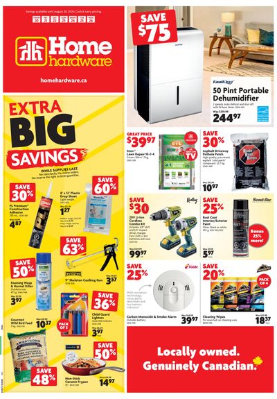 Home Hardware (Atlantic) Flyer August 20 to 26