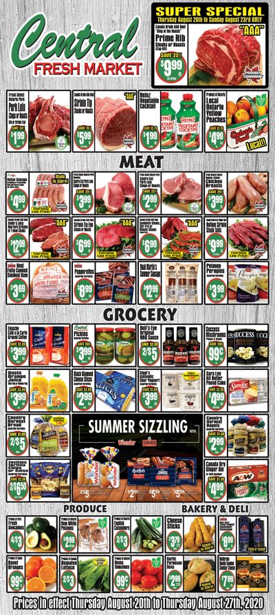 Central Fresh Market Flyer August 20 to 27