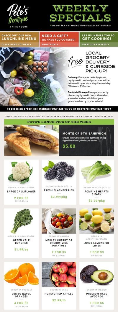 Pete's Fine Foods Flyer August 20 to 26