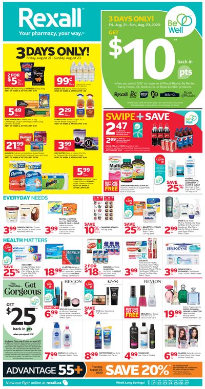 Rexall (West) Flyer August 21 to 27