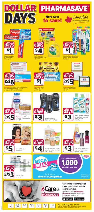 Pharmasave (Atlantic) Flyer August 21 to 27