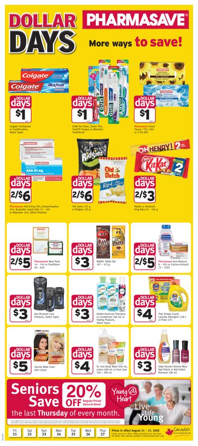 Pharmasave (ON) Flyer August 21 to 27