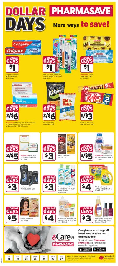 Pharmasave (West) Flyer August 21 to 27
