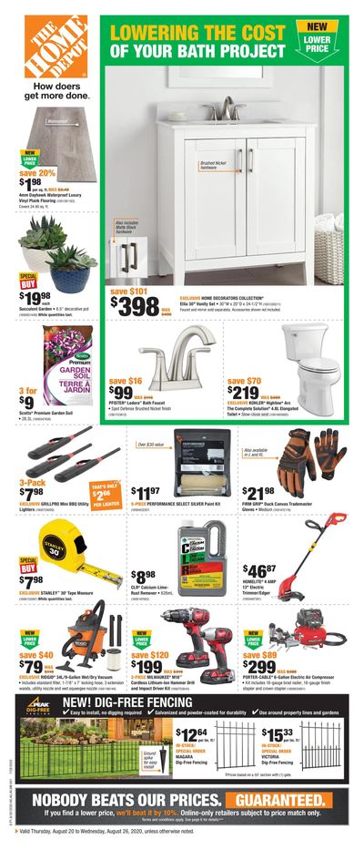 Home Depot (Atlantic) Flyer August 20 to 26