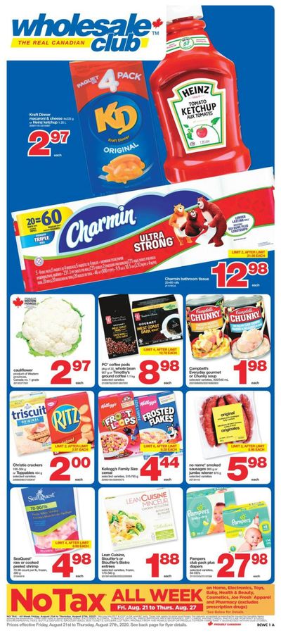 Real Canadian Wholesale Club Flyer August 21 to 27