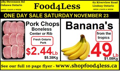 Food 4 Less Flyer November 22 to 28