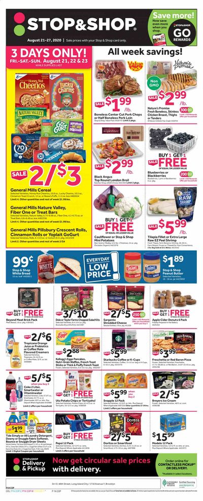 Stop & Shop (NY) Weekly Ad August 21 to August 27