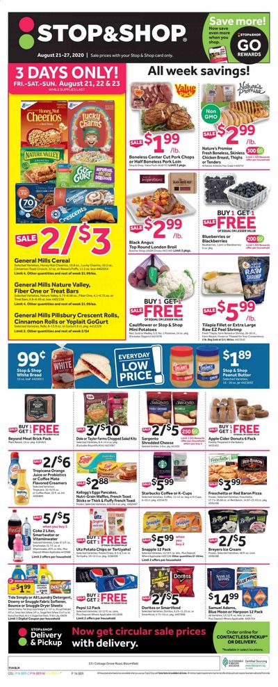 Stop & Shop (CT) Weekly Ad August 21 to August 27