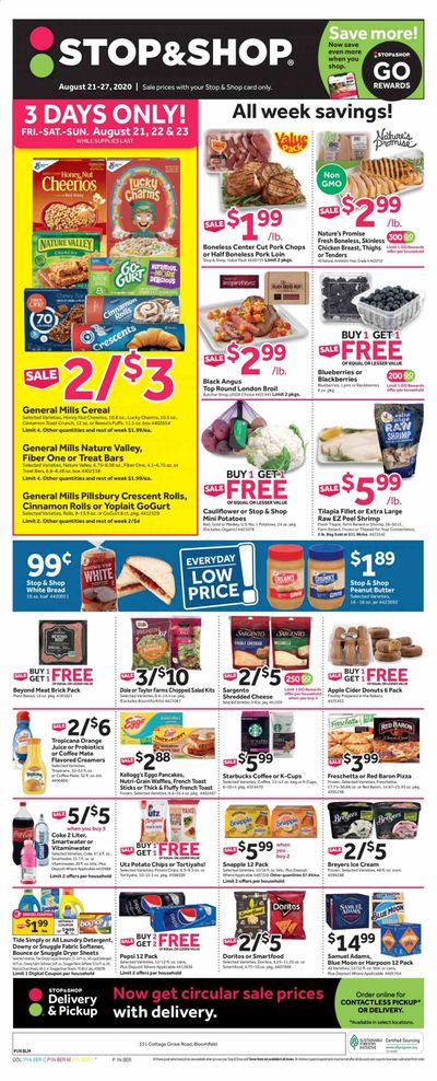 Stop & Shop (CT) Weekly Ad August 21 to August 27