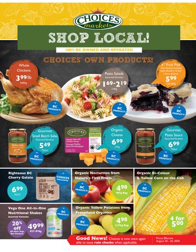 Choices Market Flyer August 20 to 26