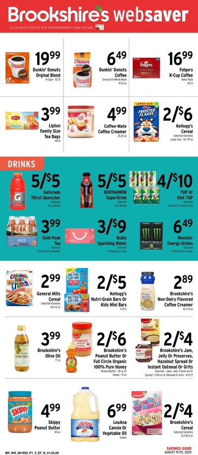 Brookshires Weekly Ad August 19 to August 25
