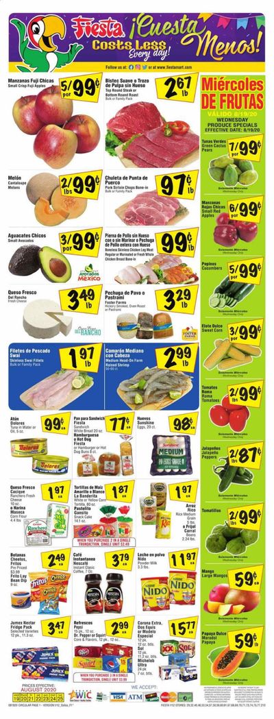 Fiesta Mart Weekly Ad August 19 to August 25