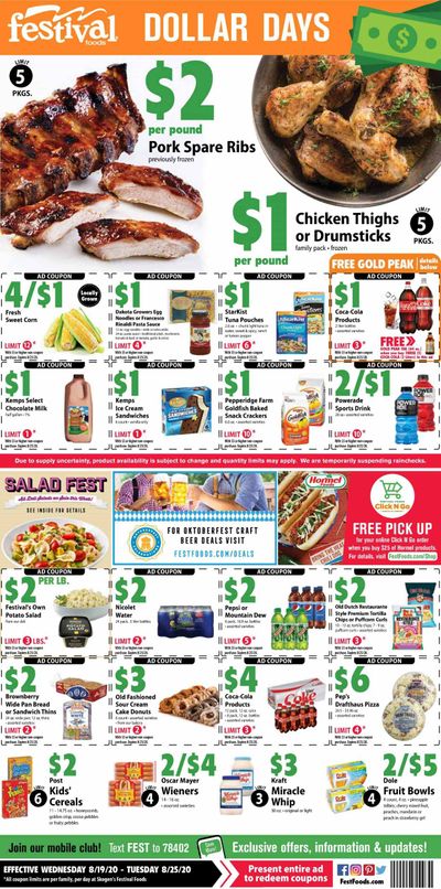Festival Foods Weekly Ad August 19 to August 25