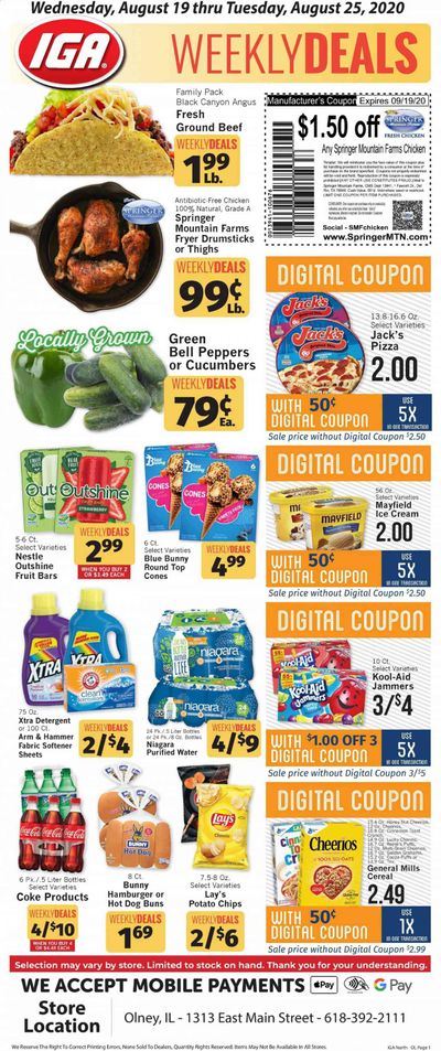 IGA Weekly Ad August 19 to August 25