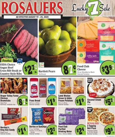 Rosauers Weekly Ad August 19 to August 25