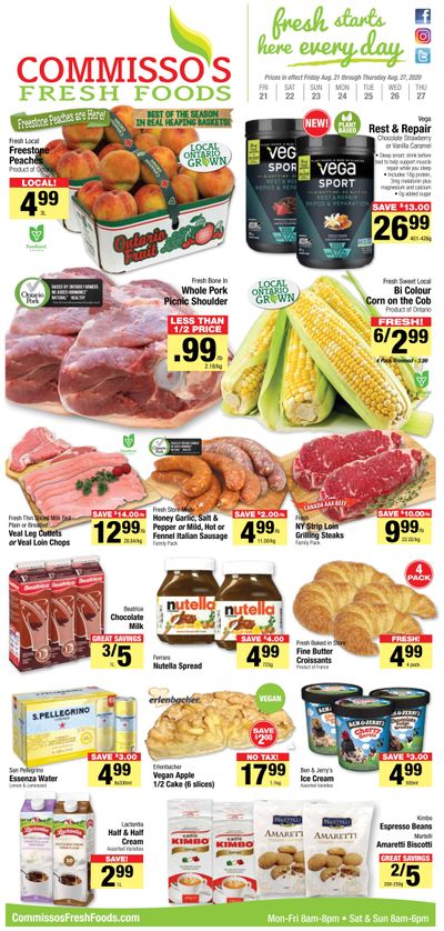 Commisso's Fresh Foods Flyer August 21 to 27