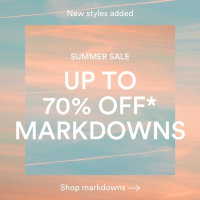 New styles added to our markdowns
