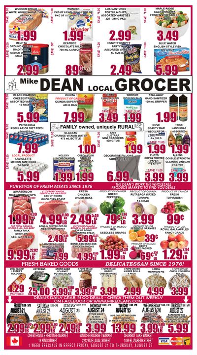 Mike Dean's Super Food Stores Flyer August 21 to 27