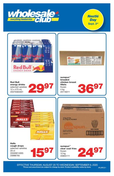 Wholesale Club (Atlantic) Flyer August 20 to September 9