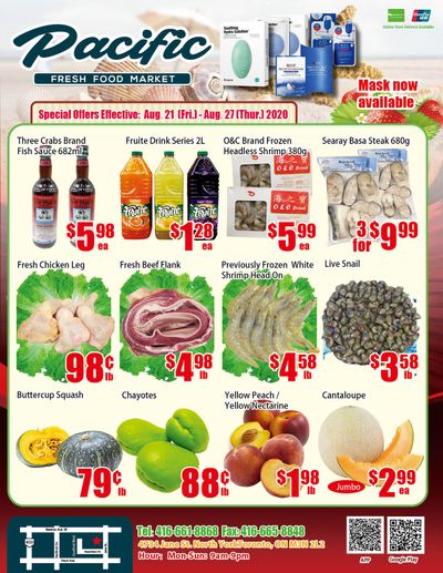 Pacific Fresh Food Market (North York) Flyer August 21 to 27
