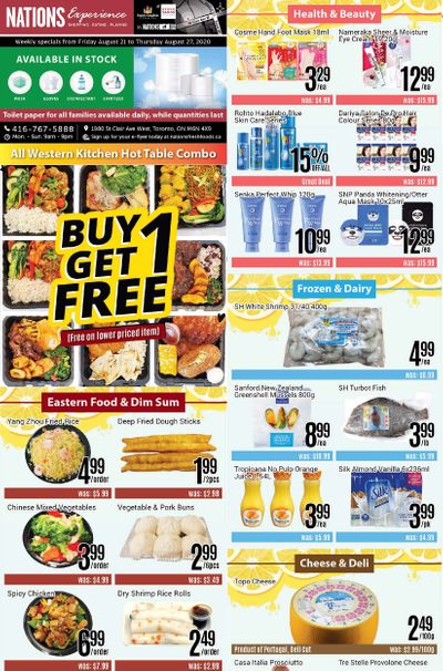 Nations Fresh Foods (Toronto) Flyer August 21 to 27