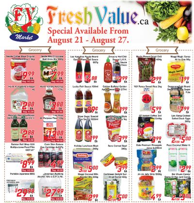 Fresh Value Flyer August 21 to 27
