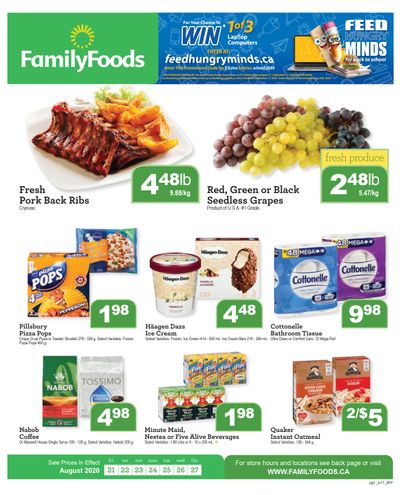 Family Foods Flyer August 21 to 27