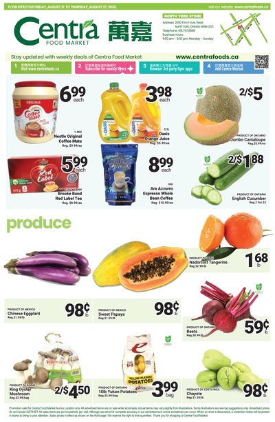 Centra Foods (North York) Flyer August 21 to 27