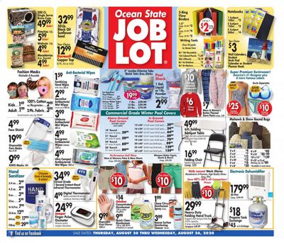 Ocean State Job Lot Weekly Ad August 20 to August 26