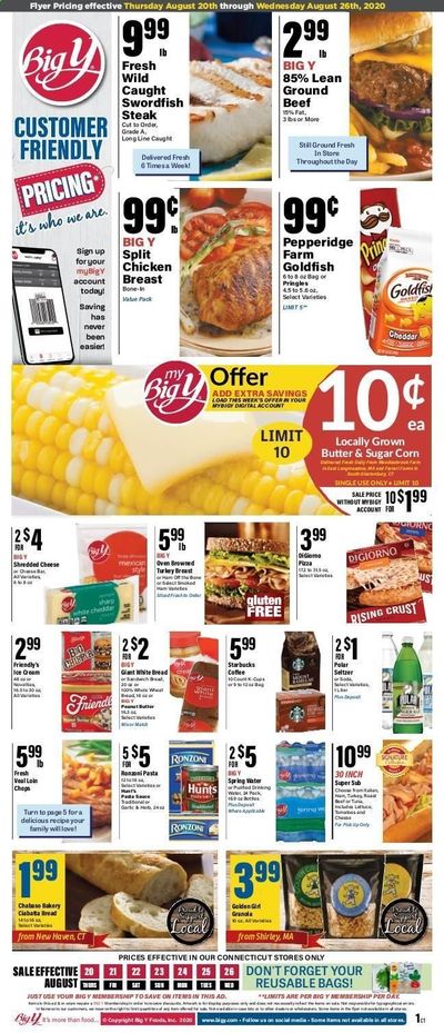 Big Y (CT) Weekly Ad August 20 to August 26