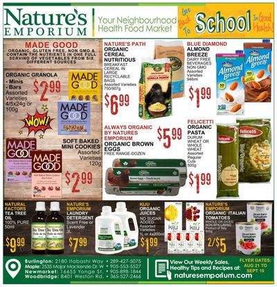 Nature's Emporium Flyer August 21 to September 10