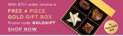 Free 4 Piece Gold Gift Box with $75+ Order