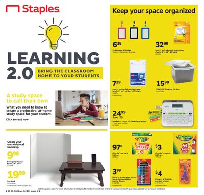 Staples Weekly Ad August 23 to August 29