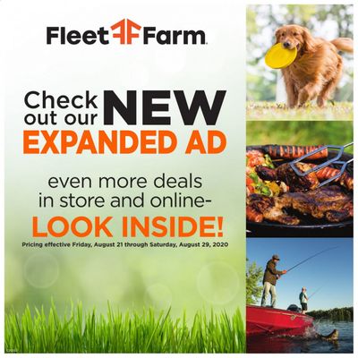 Fleet Farm Weekly Ad August 21 to August 29